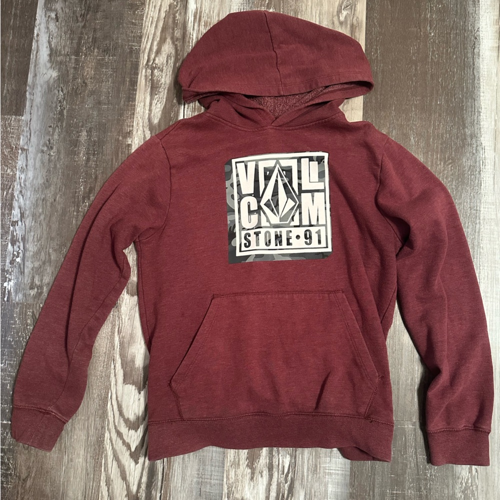 Volcom boys burgundy Hoodie Sweater